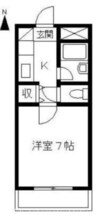 フィール１番館 1Kの間取り
