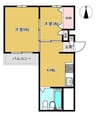 Lコート 2Kの間取り