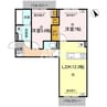 J.リヴェール高松西宝町　A棟 2LDKの間取り