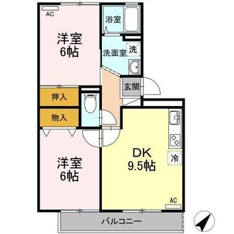 間取図 シャトレー西本Ⅱ