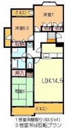 メゾン・ド・稔 3LDKの間取り