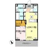J.リヴェール高松西宝町　B棟 1LDKの間取り