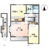 シルフィード 2DKの間取り