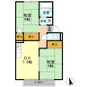 屋島ハイツ　Ａ棟 2DKの間取り