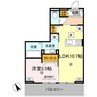 J.リヴェール高松西宝町　B棟 1LDKの間取り