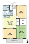 フォブール大高A 3DKの間取り