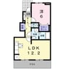 ルース　デラ　プレッソ　Ⅲ 1LDKの間取り