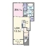 エルピスセラータ 1LDKの間取り