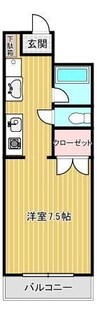 リモージュ 1Kの間取り