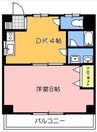 今井ビル 1DKの間取り