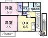 リファインド・Ｎ　Ⅱ 2DKの間取り
