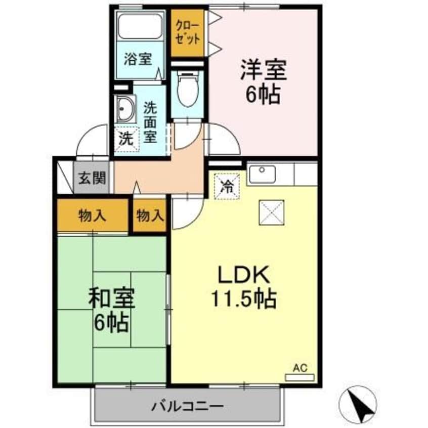 間取図 やすらぎの家　B棟