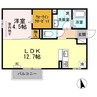 ラ・ルミエール A棟 1LDKの間取り