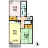 グリーンガーデン　F棟 1LDKの間取り