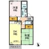 グリーンガーデン　F棟 1LDKの間取り