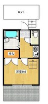 ラフェンテ 1Kの間取り