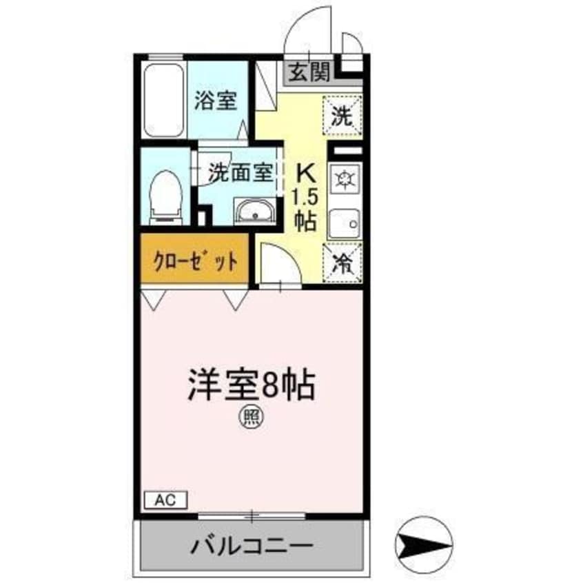 間取図 ベルシャトル　B棟