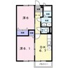 センチュリー２１　Ｃ 2DKの間取り