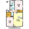 リビングタウン宇多津　A棟 2LDKの間取り