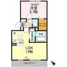 ロータス宇多津 1LDKの間取り