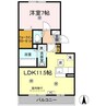 サンフラワー今里 1LDKの間取り