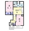 Ｍ・Ｋハイツ 2DKの間取り