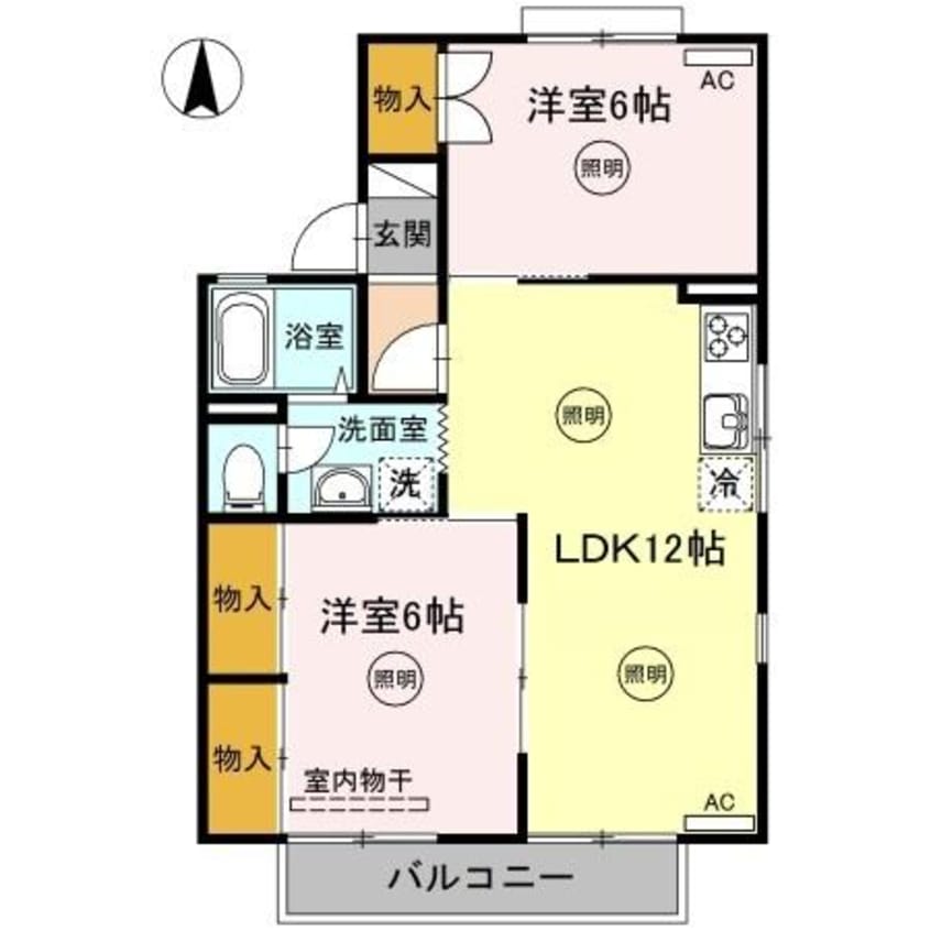 間取図 レジデンス一本松 A棟