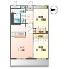 グレイスヴィラ　Ａ棟 2LDKの間取り