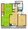 屋島パークハイツ 3DKの間取り