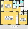 ヴィラナリー屋島３号棟 2LDKの間取り