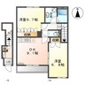 シルフィード 2DKの間取り