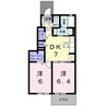 ルラーシュⅡ 2DKの間取り
