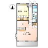 ロイヤルコーポ中川 1LDKの間取り
