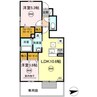 パイン　グローブ井戸 2LDKの間取り