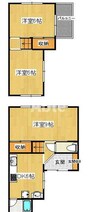 今里町一戸建 3DKの間取り