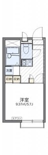 レオパレスパイナス松福 1Kの間取り