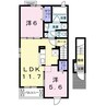 ピア六条Ⅱ 2LDKの間取り