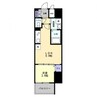 S-RESIDENCE中新町avelis 1LDKの間取り