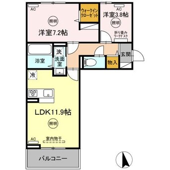 間取図 ユーフォリア　C棟