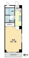 フォブール２１・A 1Kの間取り