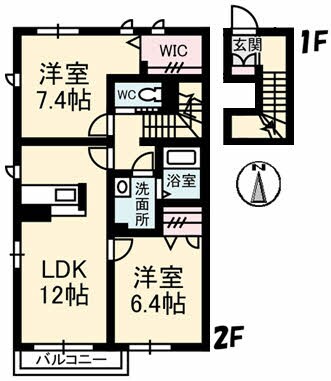 間取り図 シャーメゾンさぬき　Ａ棟