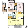 エスターテ柊 Ⅱ 2LDKの間取り