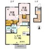 花水木 A棟 2LDKの間取り
