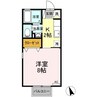 サンピア・K　A棟 1Kの間取り