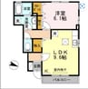 ルーラル タウン A棟 1LDKの間取り