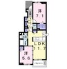 フォルシュ・ヴェーラⅡＢ 2LDKの間取り