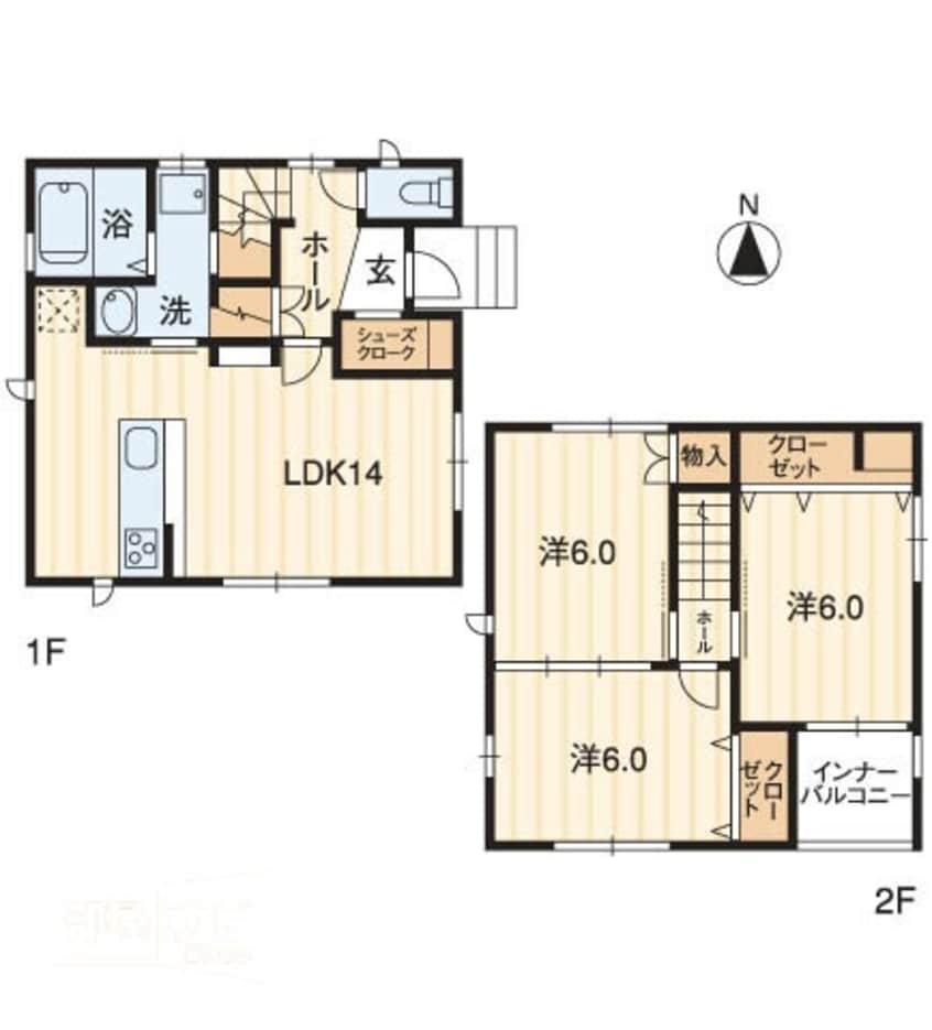間取図 Sunny Court A棟