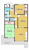 ベルメール香西 3DKの間取り