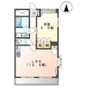 ヴィーナス 1LDKの間取り