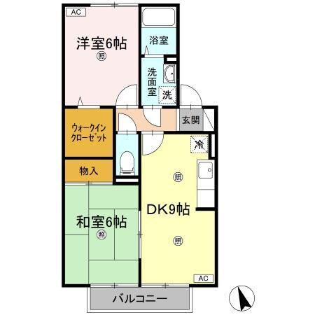 間取り図 カメリアハイツ　B棟